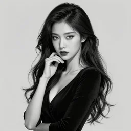the portrait of the concept of darkness personified as an absurdly beautiful, graceful, elegant, sophisticated, young woman made, an ultrafine hyperdetailed illustration by kim jung gi, irakli nadar, intricate linework, bright colors, octopath traveler, final fantasy, unreal engine 5 highly rendered, global illumination, radiant light, detailed and intricate environment