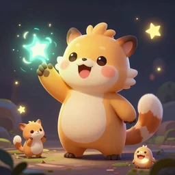 animal as cute character got magical power and they are enjoying their powers , digital painting, artstation, concept art, smooth,sharp focus, illustration, glowing effect, hyperreal ,highly detailed, hd ,