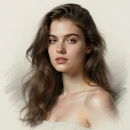 hyper realistic human body, far-shot, detailed, sketch style
