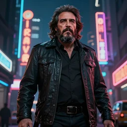 a photograph of fidel castro as dark souls boss, street nigth, neon ligths, 3 d society, trending, hyper detailed, dramatic light,