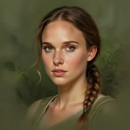 ultra realistic entire head illustration, young natalie portman as lara croft in nature, bare feet, brown hair, intricate, elegant, highly detailed, digital painting, artstation, concept art, smooth, sharp focus, illustration, art by artgerm and greg rutkowski and alphonse mucha
