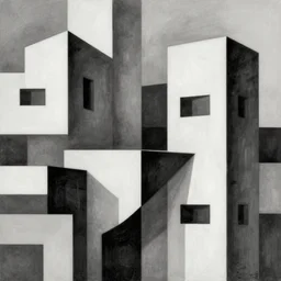 of a highly insane details of a photo of abstract art of architecture mixing between real and fake worlds, black and white color, grey shading, art nouveau futuristic background, heavily detailed, intricate artwork by tooth wu and wood and beetle, greg rutko, cyber punk, black and white, 8 0 k,
