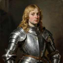 blonde saoirse ronan wearing maximilian armour, oil painting by titian, hard focus