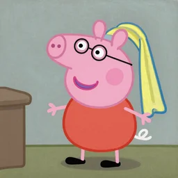 a beautiful oil painting of Peppa Pig by Johannes Vermeer, trending on Artstation