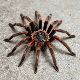 a huntsman spider relaxing at home
