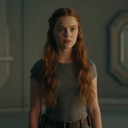 film still of leela in the new scifi movie, 4 k