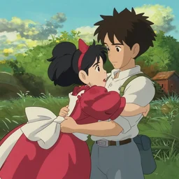 still image from the new studio ghibli animated film'bill and teds excellent adventure'