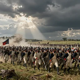 ethiopian charge at the battle of waterloo