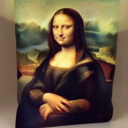 a cat as mona lisa