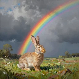 🐇⛈🌈. painting