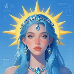 portrait of jewel 🌞 beastmaster in the style of Rob Lefield and Dan Mumford , trending on artstation, digital art,surrealism ,macro,blueprint ,vaporwave ,