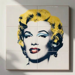 wall tile designed by andy warhol
