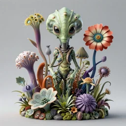 3 d render of hyper - detailed alien flora by iris van herpen and zaha hadid based on art forms in nature by ernst haeckel