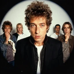 bob dylan is sick of you already, contrast, kim jung gi, greg rutkowski, zabrocki, karlkka, jayison devadas, trending on artstation, 8 k, ultra wide angle, zenith view, pincushion lens effect
