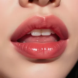obsidian lips, stylized gloss, petros afshar, artstation
