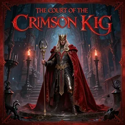the court of the crimson king, album cover, 8 k