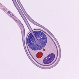 Micrograph showing the glomerulus and surrounding structures, highly detailed, hd