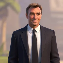 young sean connery as a pixar disney character from up ( 2 0 0 9 ), unreal engine, octane render, 3 d render, photorealistic