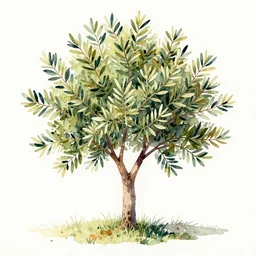 watercolor painting of young olive tree in portugal, art by hans gude, art by hans dahl, by jesper ejsing, art by anders zorn, wonderful masterpiece by greg rutkowski, cinematic light, american romanticism by greg manchess, creation by tyler edlin
