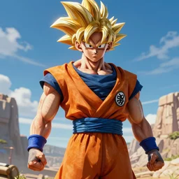 goku in the style of metal gear in the style of metal gear rising detailed realistic hd 8 k high resolution