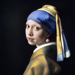 George Costanza with a pearl earring by Vermeer
