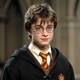 a handsome boy, harry potter style