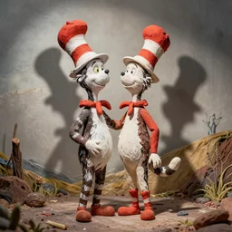 surrealism claymation of love by dr seuss