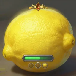 a very close - up lemon, in concept art of main menu loading screen background. for russian mmorpg allods by katauri, by boris vallejo, artstation, behance, style of hearthstone