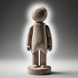 still wooden figurine of a human, personification, detailed product photo, 8 k, 8 5 mm, f. 1 4, beautiful composition, x - ray aura monochrome