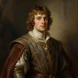 an oil painting of a portrait of a super handsome medieval european young prince, broadly king arthur, magical, fairy tale, dreamy light, by wlop, greg rutkowski, thomas kinkade, super detailed, 3 d, hdr on, 4 k wallpaper