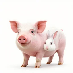 half piglet, half bunny