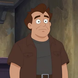 robin williams in the style of the animated series arcane