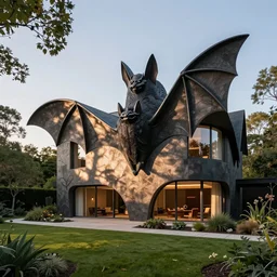 house for bats designed by Norman Foster