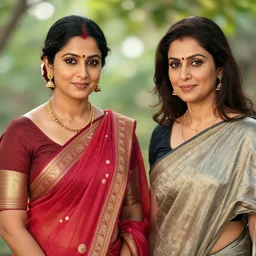a portrait of a lady wearing a saree, by raghu rai and annie leibovitz, 5 0 mm f 1. 2, bokeh
