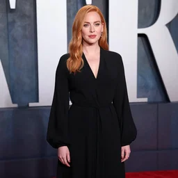 christina hendricks with black robe,