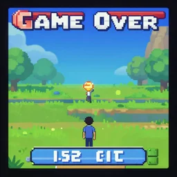 game over videogame screen