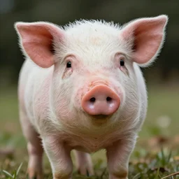 face of cutest pig in the world. Artistic. Concept art. Drawing. High details. Cute. Adorable. Piggy