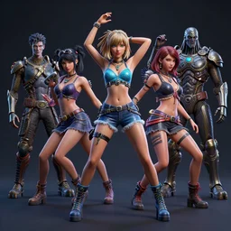 rave girl dancing art by wagner kuroiwa tristan eaton, stanley artgermm, tom bagshaw, greg rutkowski, carne griffiths, ayami kojima, beksinski, giger, trending on deviantart, photorealistic, vray, hdr, hyper detailed, dramatic lighting, octane render, weta digital, 3 d sculpture