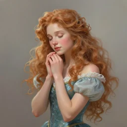 portrait of Princess Merida, dreamy and ethereal, expressive pose, peaceful expression, elegant, highly detailed, digital painting, artstation, concept art, smooth, ephemeral, by caravaggio