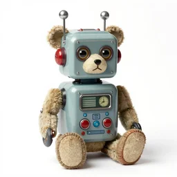 ( ( ( ( ( 1 9 5 0 s retro science fiction cute robot teddy bear. muted colors. ) ) ) ) ) by jean - baptiste monge!!!!!!!!!!!!!!!!!!!!!!!!!!!!!!