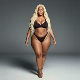 walking away : : nicki minaj curvy, ultra realistic full body portrait, concept design, contrast, kim jung gi, greg rutkowski, zabrocki, karlkka, jayison devadas, trending on artstation, 8 k, ultra wide angle, pincushion lens effect