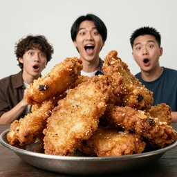 deep fried improv players, realistic, 4k,