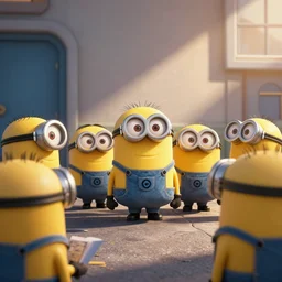 minions being arrested by police