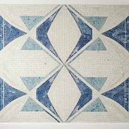 a mosaic geometrical design wallpaper mural