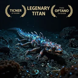 video documentary about weird long creatures from inside deep dark ammonia ocean on titan, black background, very dark dim lighting, subnautica, legendary award winning underwater nature photography