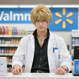 Yakuza 6 Kiryu as a Walmart Greeter, highly detailed, HDR