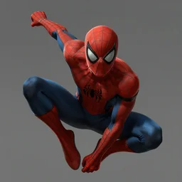 matte painting character portrait of spider man swinging through the air doing an action pose, digital illustration, concept art, digital painting, illustration, amazing value control, 8 k, realistic colors, muted colors, dramatic lighting, ultra detailed, minimal artifacts, unreal engine 5, cinematic camera, symmetrical face details, realistic face details, realistic eyes, octane render