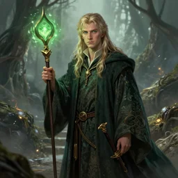 Merlin, the wizard, fantasy concept art by Jaakko Saari