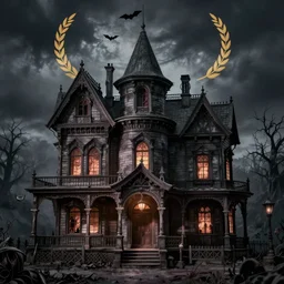 spooky victorian haunted house by greg rutkowski craig mullins