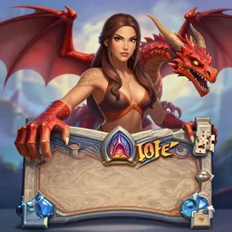Full body Hearthstone official professional art, with realistic beautiful body & face & eyes. Every following words is important:a red dragon in the sky. Completly coherent and well drawned physical body parts, ArtStation. Very detailed hands with 5 coherent fingers.
